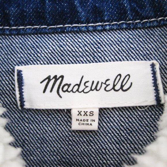 Madewell Denim Northward Cropped Army Jacket XXS - Picture 3 of 8